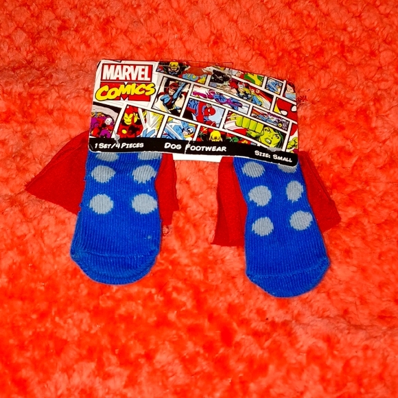 Marvel Comics small Thor caped socks for your dog